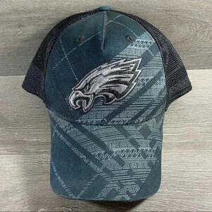 NFL Philadelphia Eagles Reebok Dad Hat Black/Gray L/XL